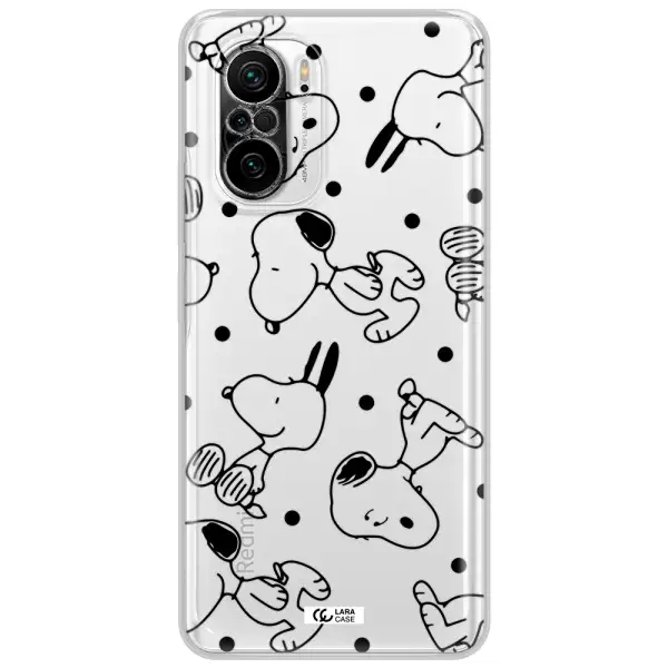 A Pattern Of Cartoon Characters Xiaomi Poco F3 Clear Tpu Case