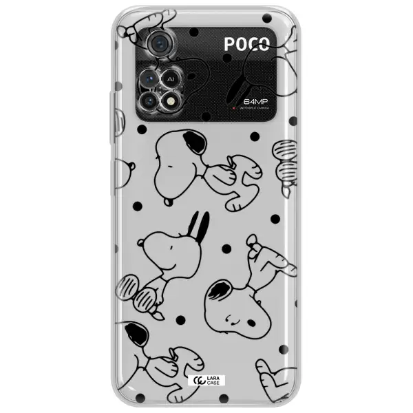 A Pattern Of Cartoon Characters Xiaomi Poco M4 Pro 4G Clear Tpu Case