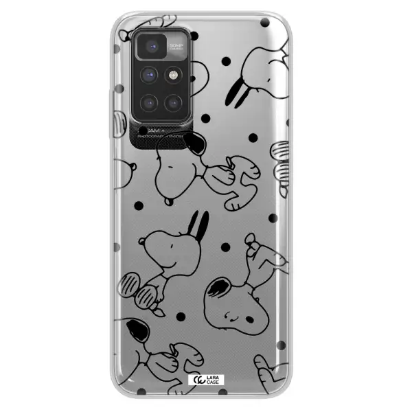 a pattern of cartoon characters Xiaomi Redmi 10 Clear TPU Case