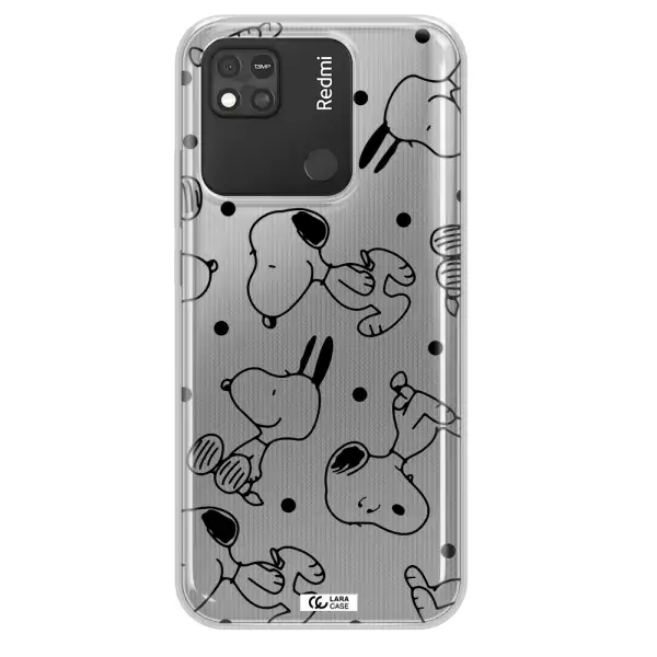 a pattern of cartoon characters Xiaomi Redmi 10A Clear TPU Case