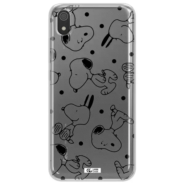 a pattern of cartoon characters Xiaomi Redmi 7A Clear TPU Case