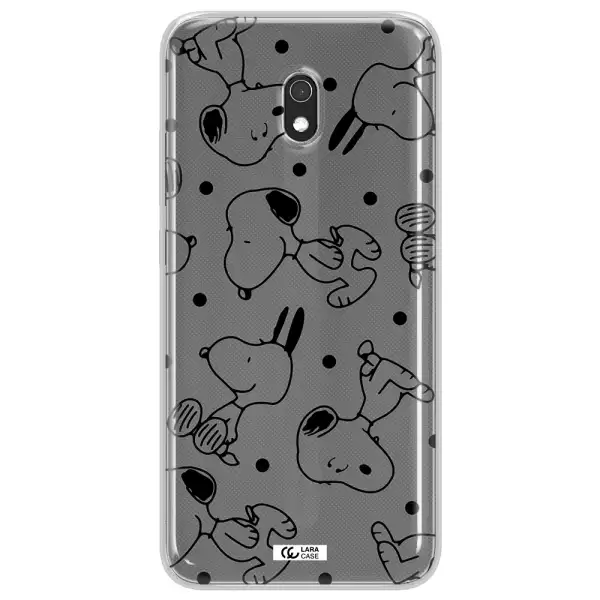 a pattern of cartoon characters Xiaomi Redmi 8A Clear TPU Case