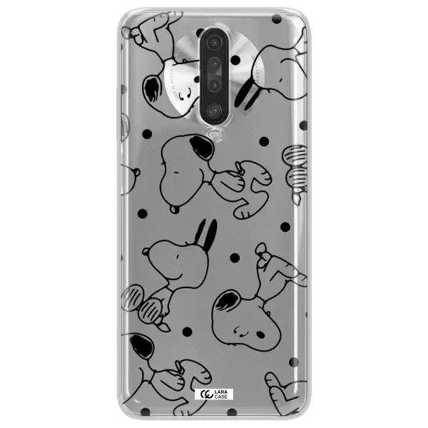 a pattern of cartoon characters Xiaomi Redmi K30 Clear TPU Case