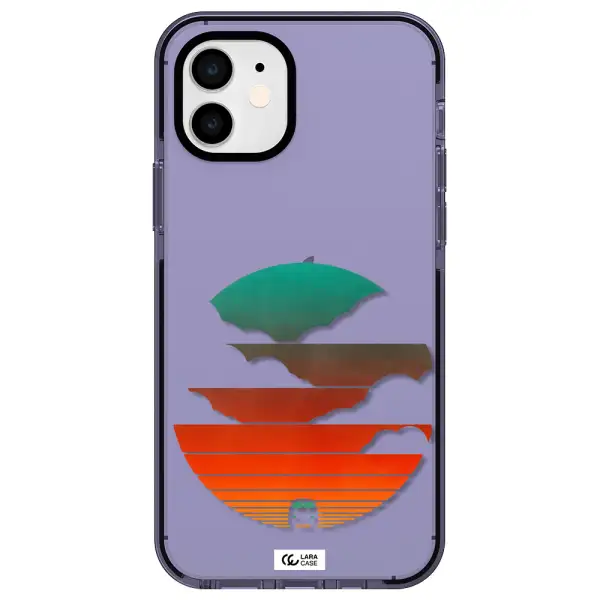 a logo of a boat Apple iPhone 12 impact Lilac Case