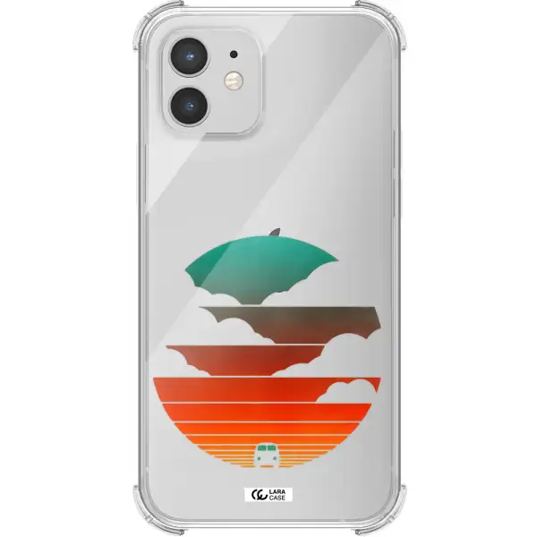 a logo of a boat Apple iPhone 12 mini Clear PC Case