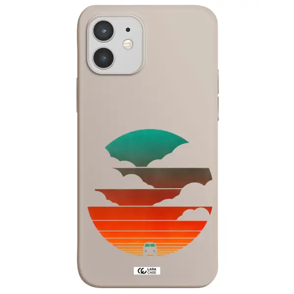 a logo of a boat Apple iPhone 12 mini Silicone Stone Case