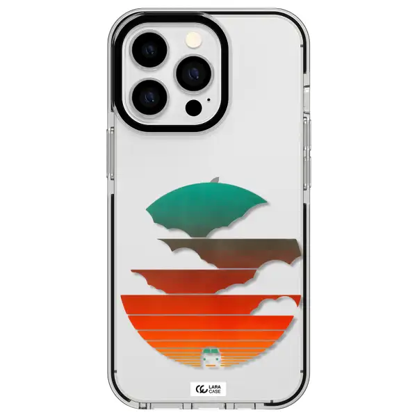 a logo of a boat Apple iPhone 13 Pro impact black border Case