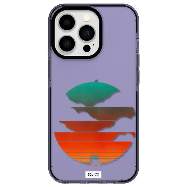 a logo of a boat Apple iPhone 13 Pro impact Lilac Case