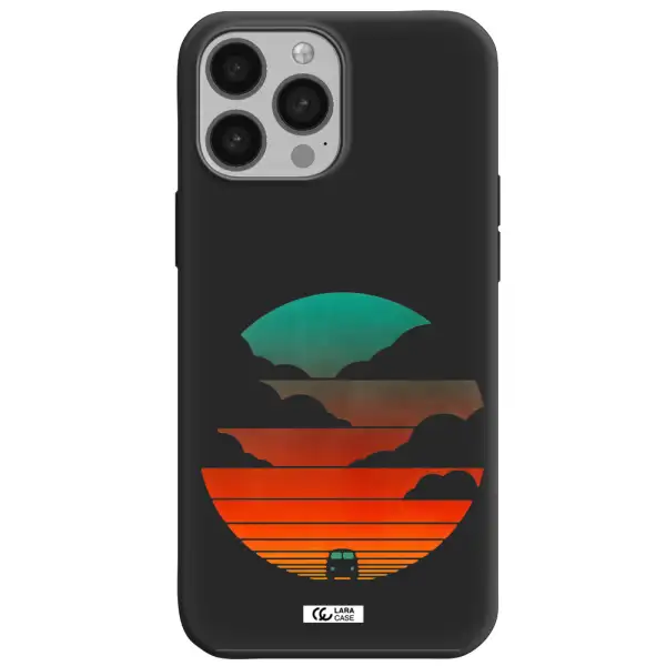 a logo of a boat Apple iPhone 13 Pro Max Silicone black Case