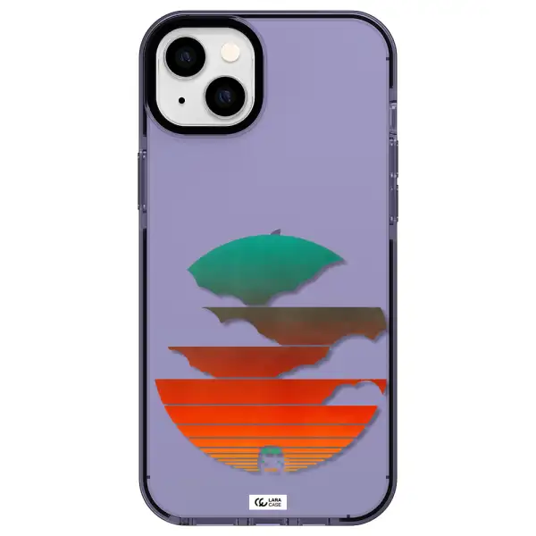 a logo of a boat Apple iPhone 14 plus impact Lilac Case