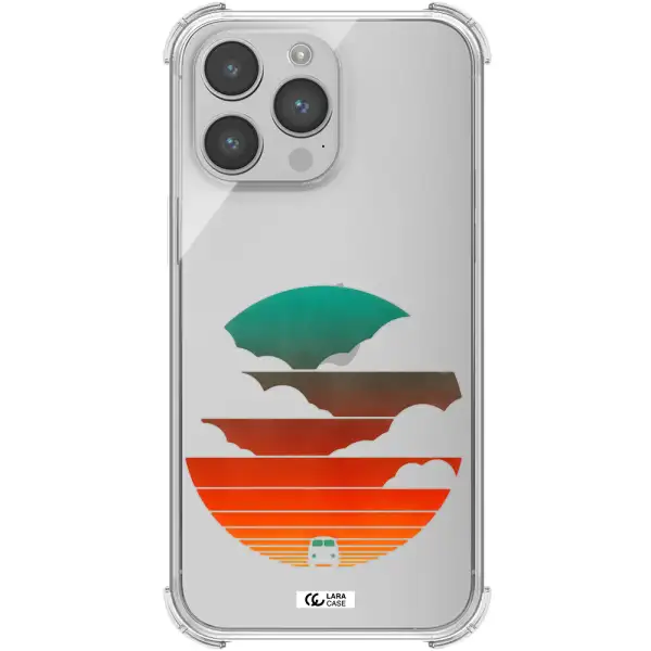 a logo of a boat Apple iPhone 14 pro Clear PC Case