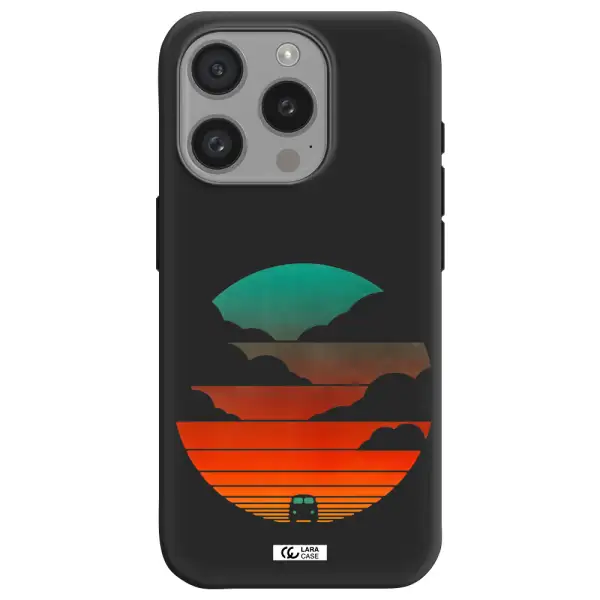 A Logo Of A Boat Apple Iphone 15 Pro Silicone Black Case