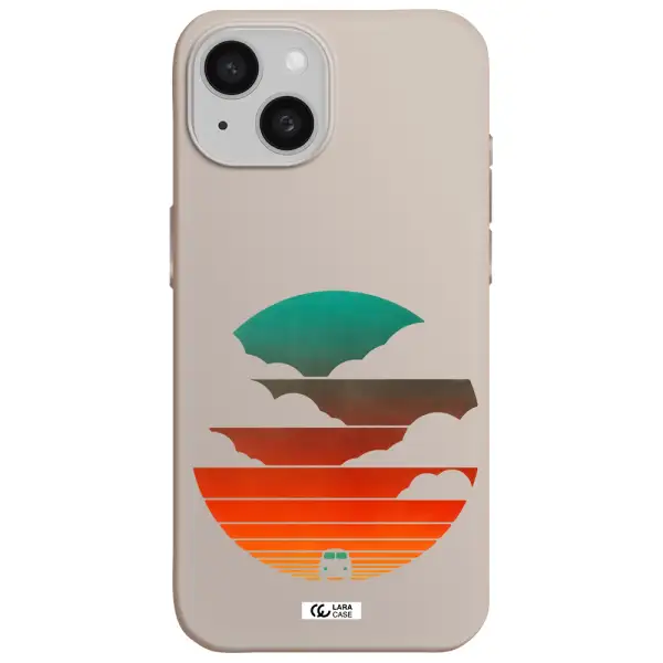a logo of a boat Apple iPhone 15 Silicone Stone Case