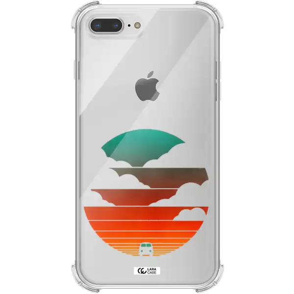a logo of a boat Apple iPhone 8 plus Clear PC Case