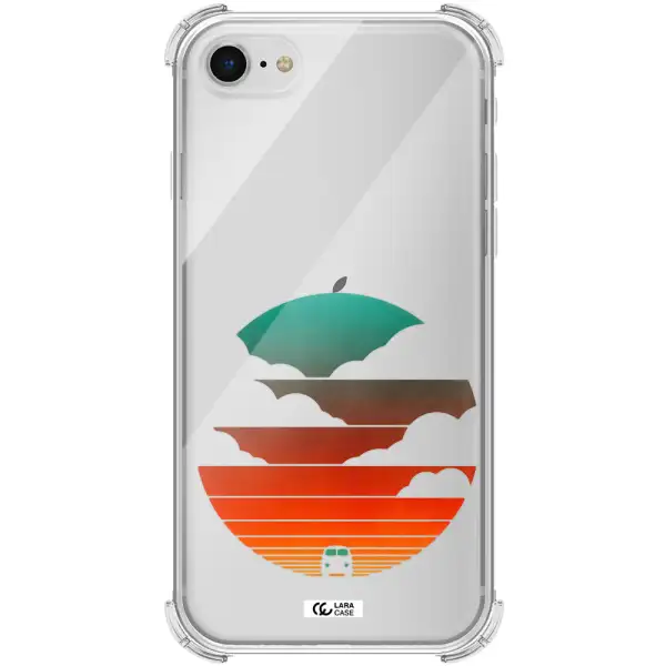 a logo of a boat Apple iPhone se 2020 Clear PC Case