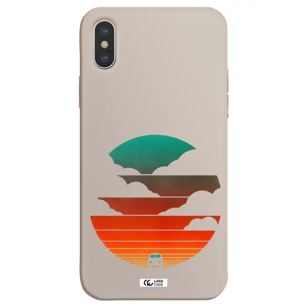 a logo of a boat Apple iPhone X Silicone Stone Case