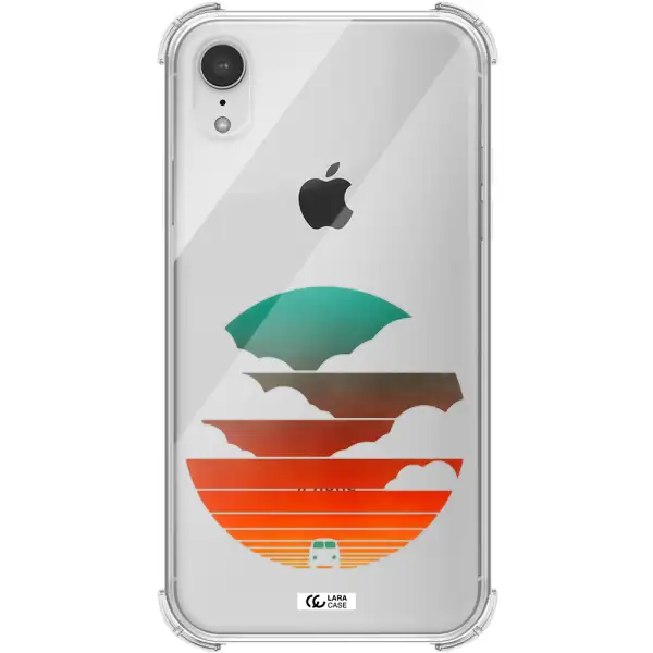 a logo of a boat Apple iPhone XR Clear PC Case