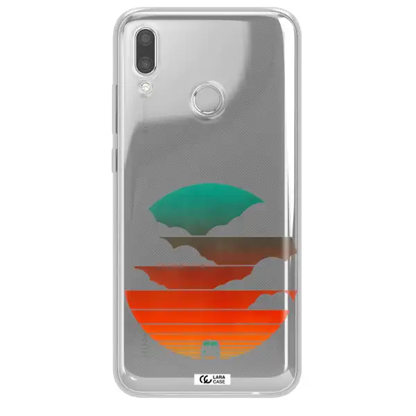a logo of a boat Huawei P Smart 2019 Clear TPU Case