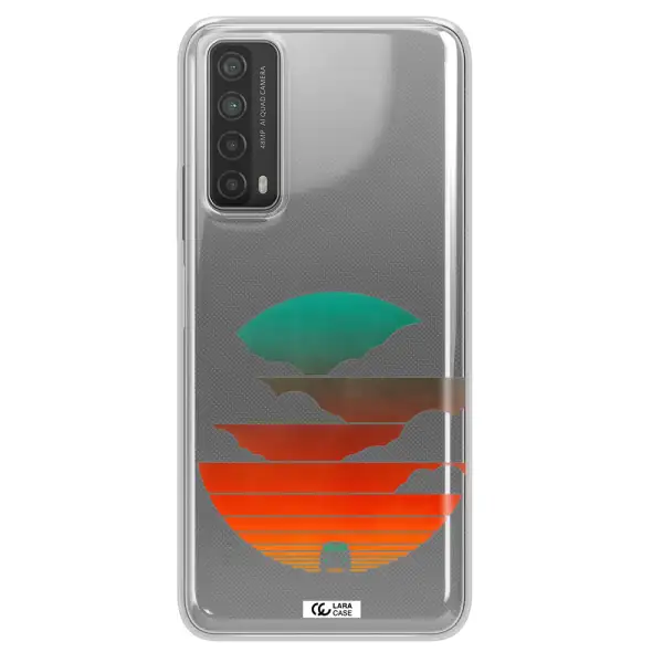a logo of a boat Huawei P Smart 2021 Clear TPU Case