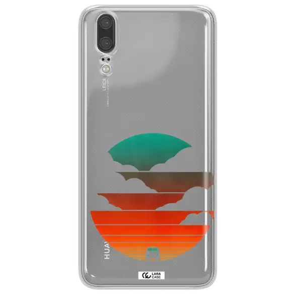 a logo of a boat Huawei P20 Clear TPU Case