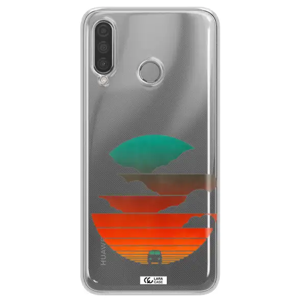 a logo of a boat Huawei P30 Lite Clear TPU Case