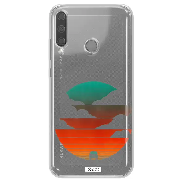 a logo of a boat Huawei P40 Lite E Clear TPU Case