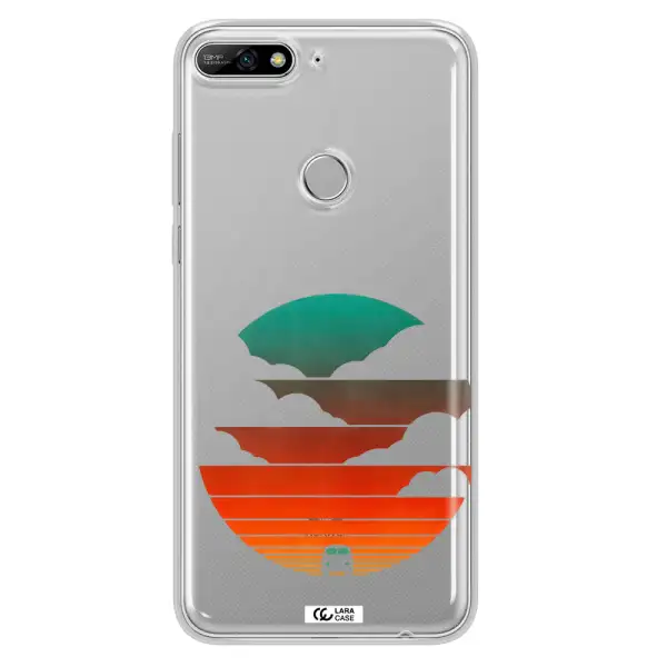 a logo of a boat Huawei Y7 2018 Clear TPU Case