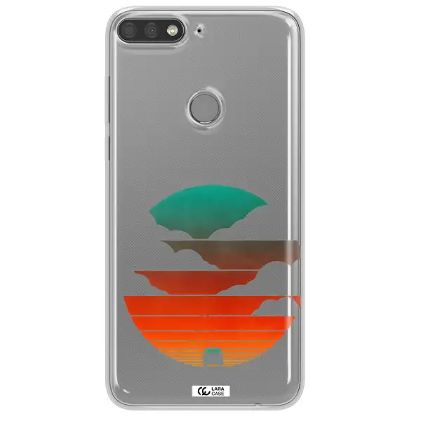 a logo of a boat Huawei Y7 Prime 2018 Clear TPU Case