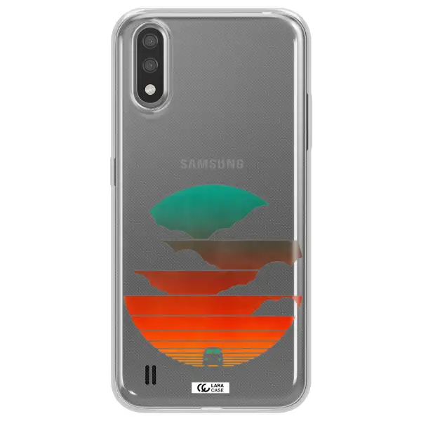 a logo of a boat Samsung A01 Clear TPU Case