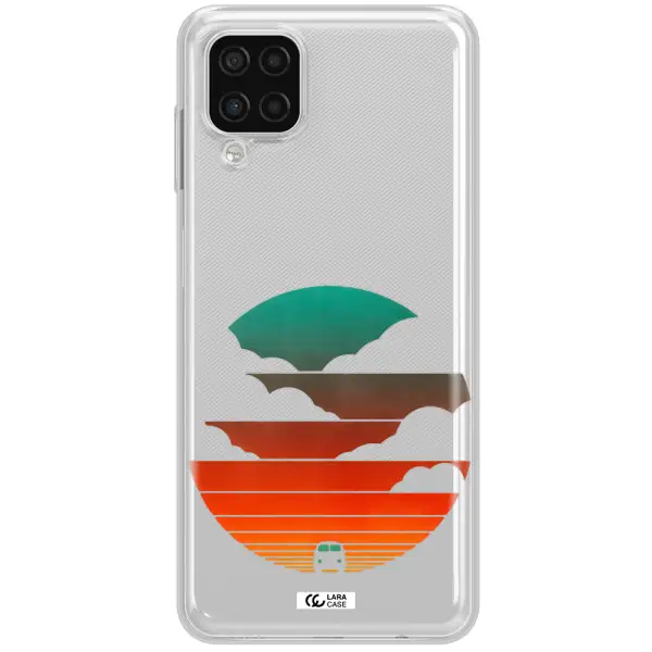 a logo of a boat Samsung A12 4g Clear TPU Case