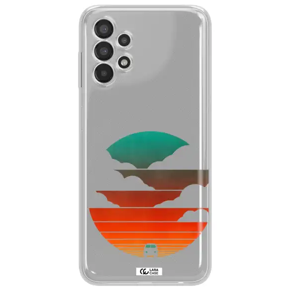 a logo of a boat Samsung A13 Clear TPU Case