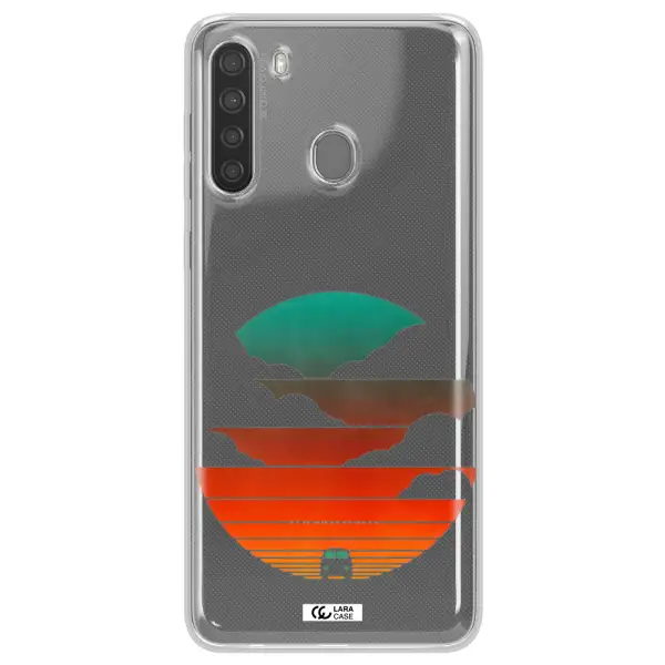 a logo of a boat Samsung A21 Clear TPU Case