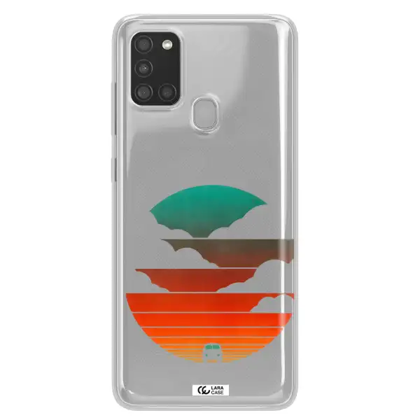 a logo of a boat Samsung A21S Clear TPU Case