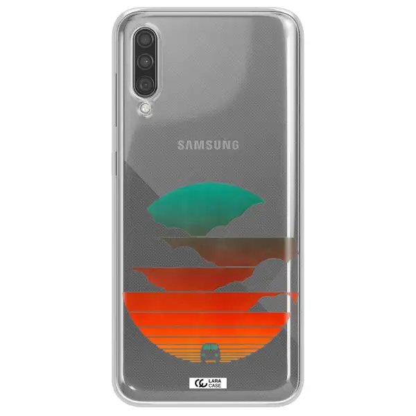 a logo of a boat Samsung A30S Clear TPU Case