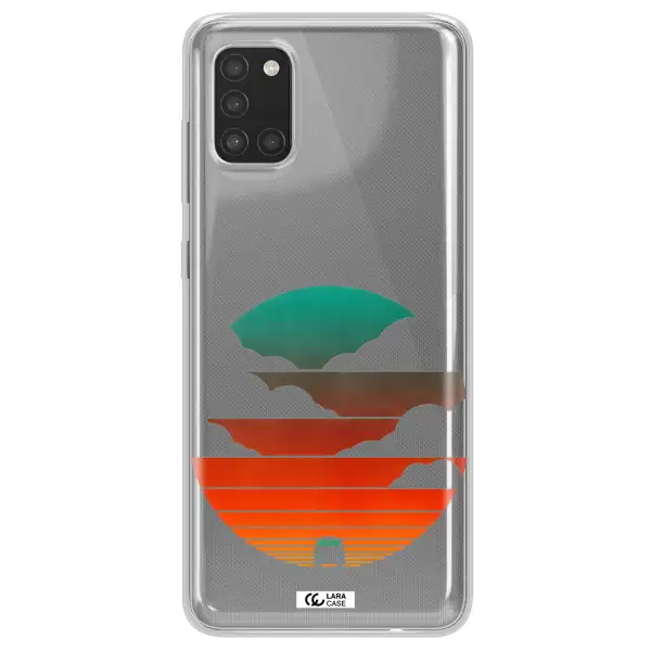 a logo of a boat Samsung A31 Clear TPU Case