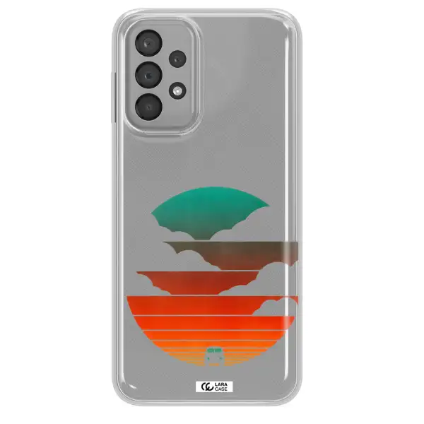 a logo of a boat Samsung A33 Clear TPU Case