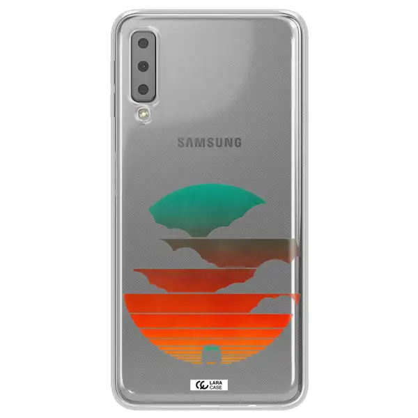 a logo of a boat Samsung A7 2018 Clear TPU Case