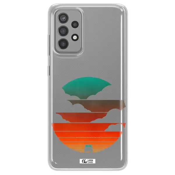 a logo of a boat Samsung A72 Clear TPU Case
