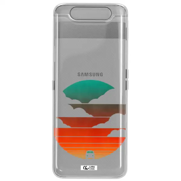 a logo of a boat Samsung A80 Clear TPU Case