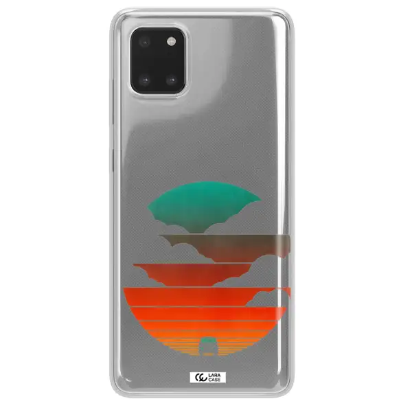 a logo of a boat Samsung A81 Clear TPU Case