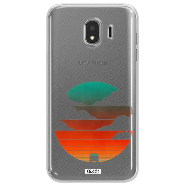 a logo of a boat Samsung J4 Clear TPU Case