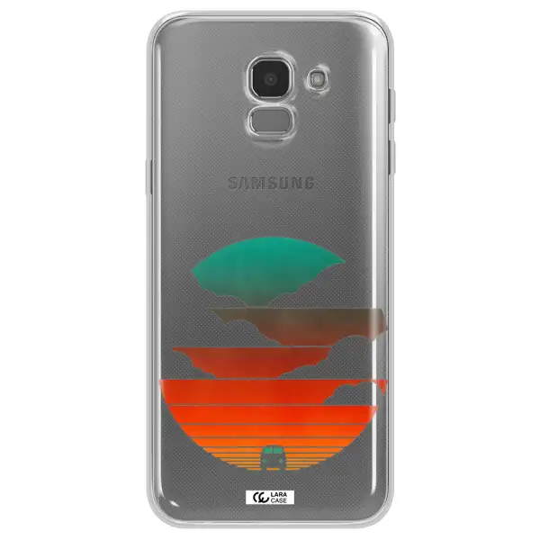 a logo of a boat Samsung J6 Clear TPU Case