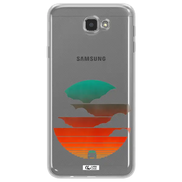 a logo of a boat Samsung J7 Prim Clear TPU Case