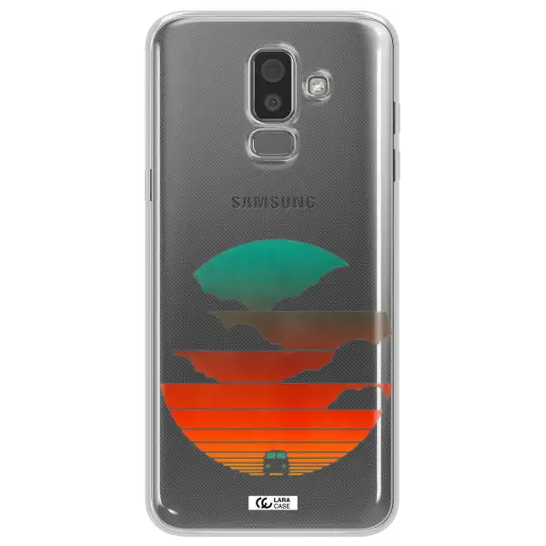 a logo of a boat Samsung J8 Clear TPU Case