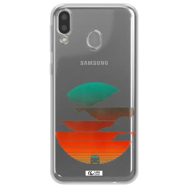 a logo of a boat Samsung M20 Clear TPU Case