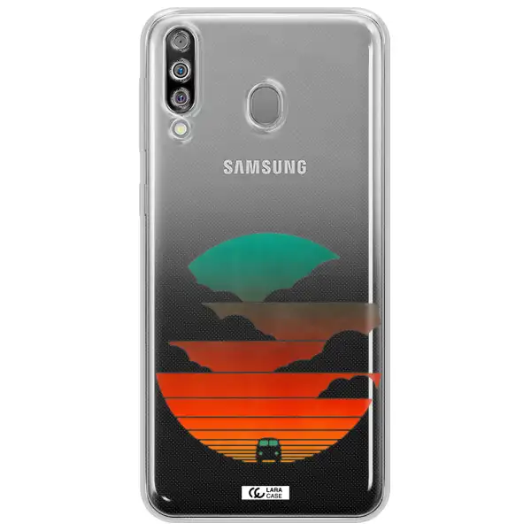 a logo of a boat Samsung M30 Clear TPU Case