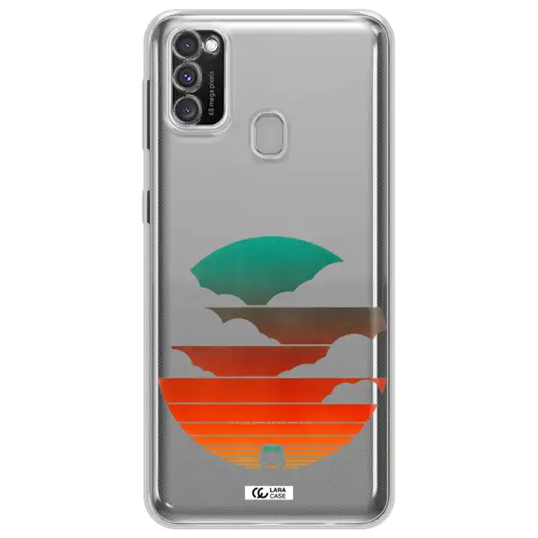 a logo of a boat Samsung M30S Clear TPU Case