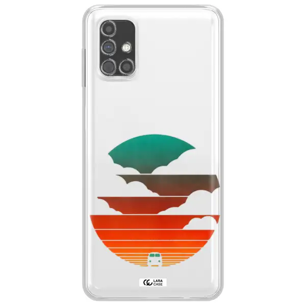 a logo of a boat Samsung M31S Clear TPU Case