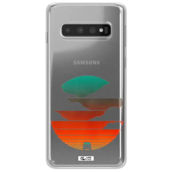 a logo of a boat Samsung S10 Plus Clear TPU Case