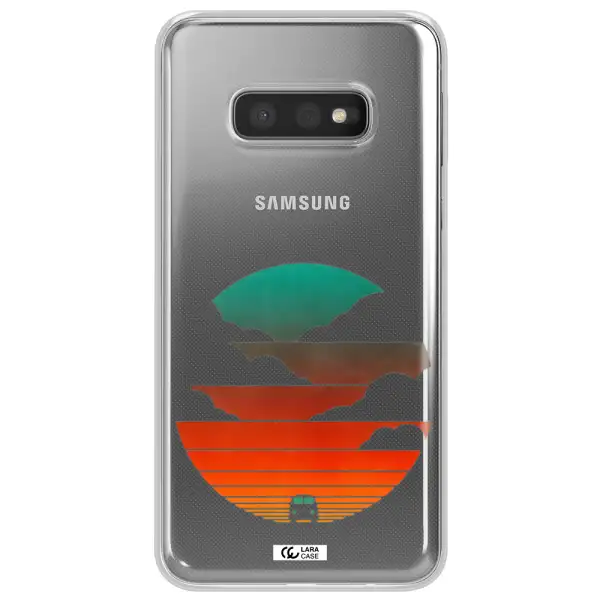 a logo of a boat Samsung S10e Clear TPU Case